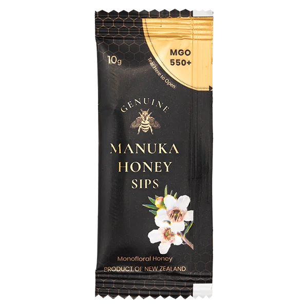 MGO 550+ SIPs MONOFLORAL MANUKA HONEY - 100g Per Box