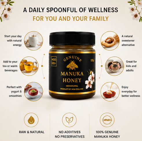 MGO 300+ MANUKA HONEY 125g - Image 3