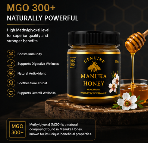 MGO 300+ MANUKA HONEY 125g - Image 6