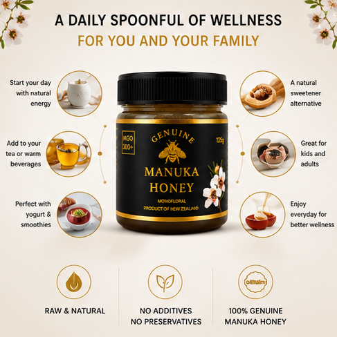 MGO 300+ MANUKA HONEY 125g - Image 5